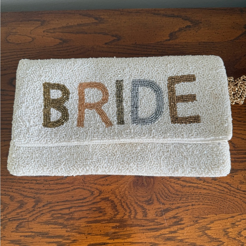 Beaded Bride Clutch